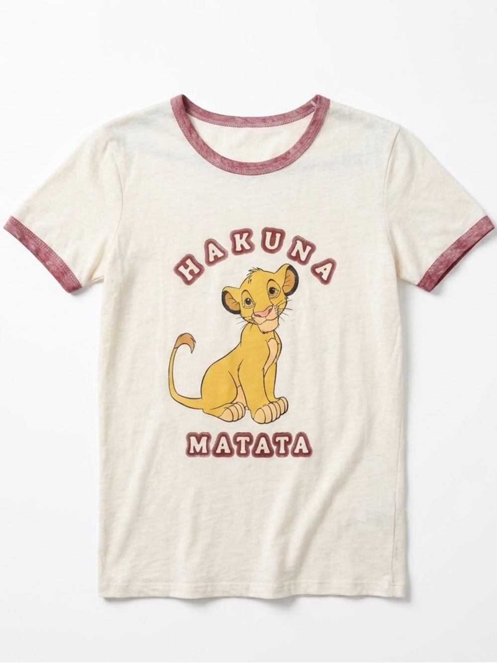 Disney Lion King Simba Hakuna Matata Ringer Tee M